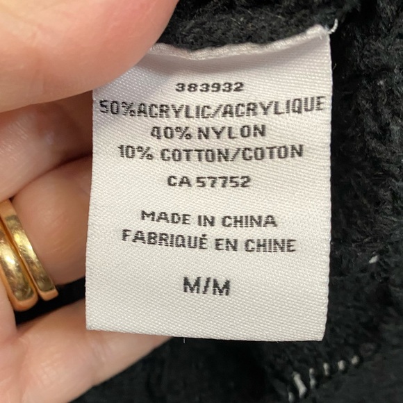 Alfred Sung Women’s Size Medium Black Crochet Style Sweater Scalloped Hem - Picture 7 of 8